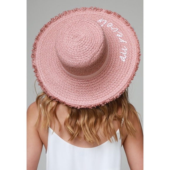 ✨HP✨ ‘Au Revoir’ Straw Hat w/ Ribbon Accent - Picture 5 of 8